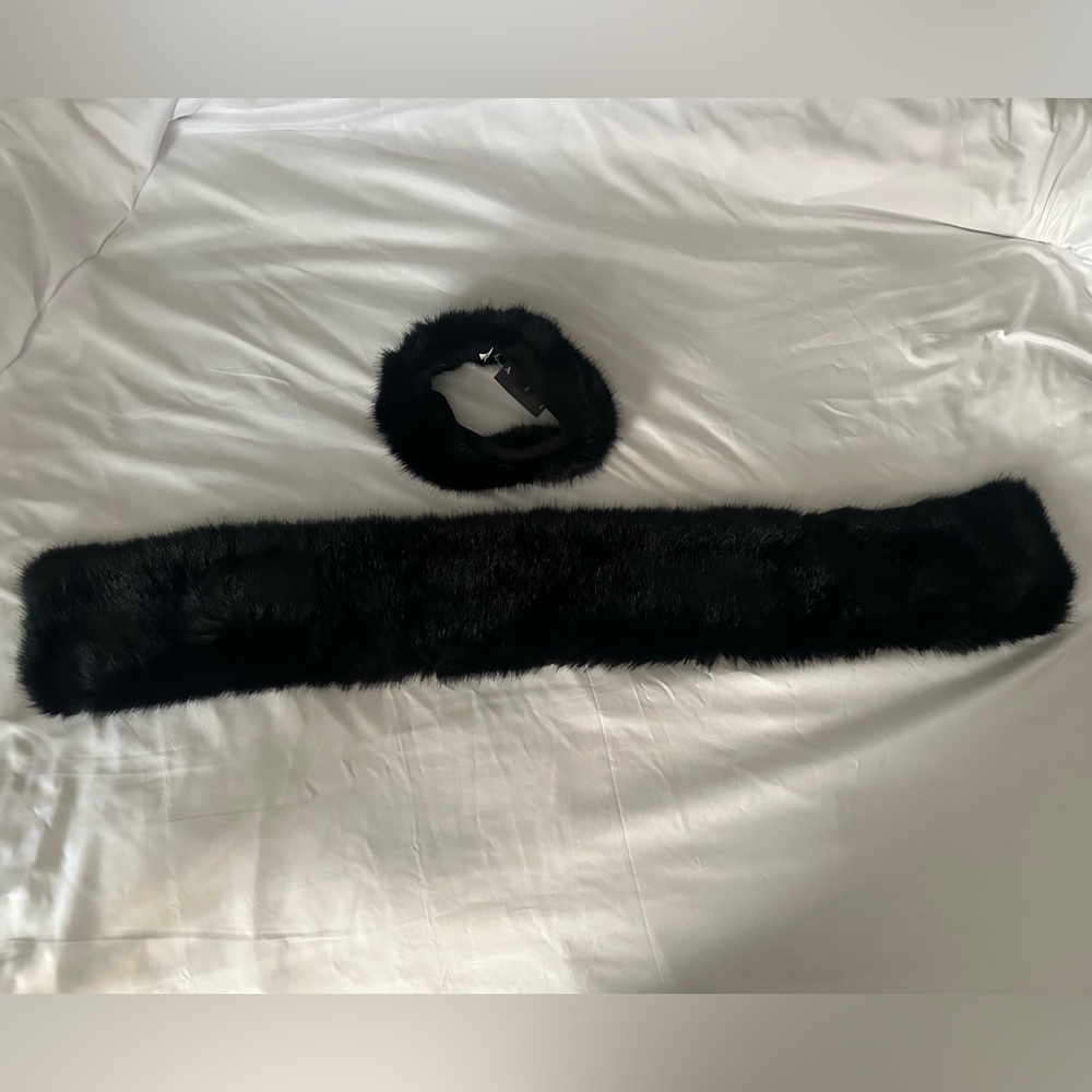 Mossimo Faux Fur headband and tippet.New with tags